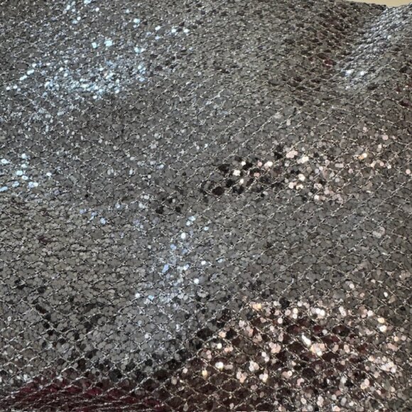 NWT Ulta Metallic Silver Glitter Makeup Travel Bag - Picture 3 of 3
